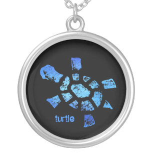 Blue Water Turtle Necklace