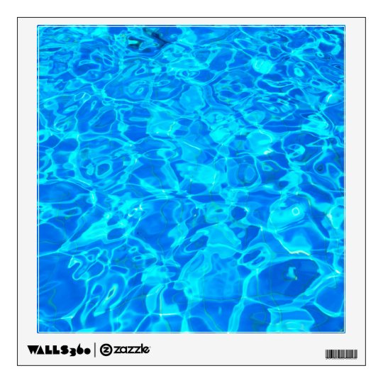 blue water wall decal