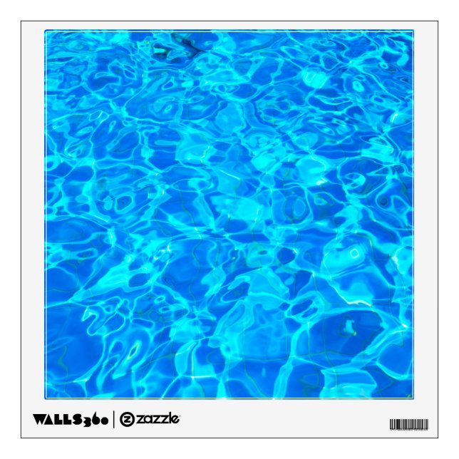 blue water wall decal (Front)