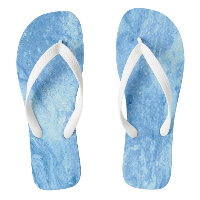 Blue Water Wash Sandal Flip Flops  (Footbed)