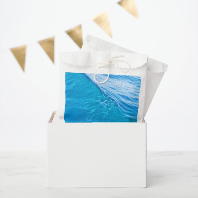 Blue water wave favor bag (Party)