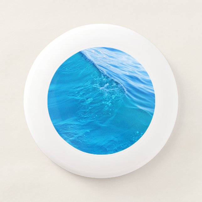 Blue water wave Wham-O frisbee (Front)
