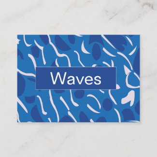 Blue Water Waves Abstract Pattern