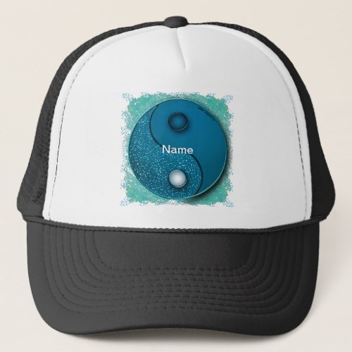 Blue Water Yin Yang Trucker Hat