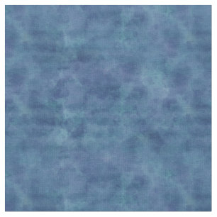 Blue Watercolor Abstract Clouds Pattern Fabric