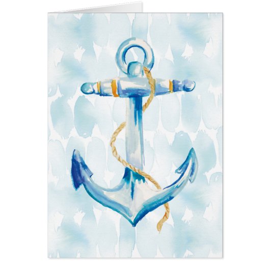 Blue Watercolor Anchor Cards (Front)
