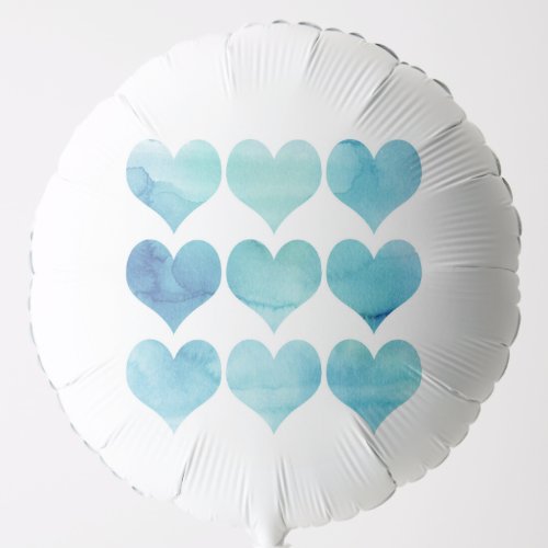 Blue Watercolor Arts for Hearts Heart Health Clipa Balloon