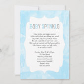 Blue Watercolor Baby Sprinkle / boy baby shower Invitation (Front)