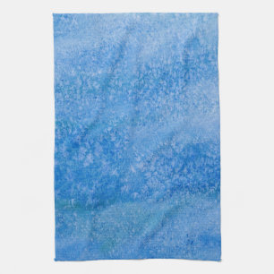 Blue Watercolor Background Kitchen Towel
