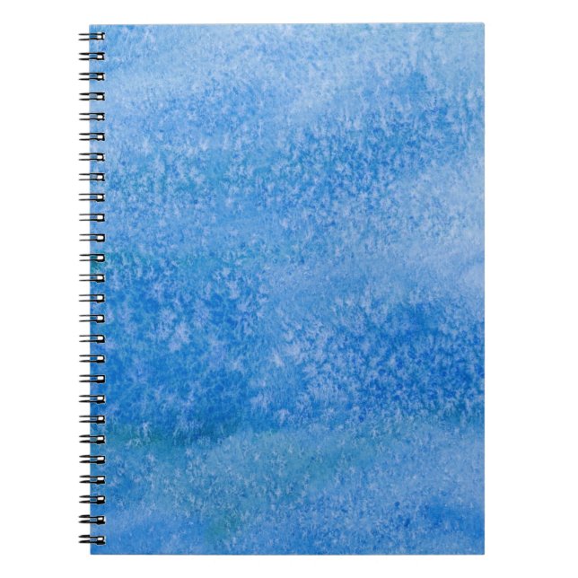 Blue Watercolor Background Notebook (Front)