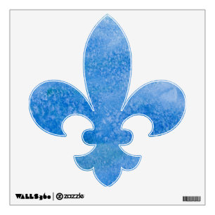 Blue Watercolor Background Wall Sticker