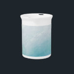 Blue watercolor beverage pitcher<br><div class="desc">Blue watercolor</div>