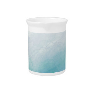 Blue watercolor beverage pitcher