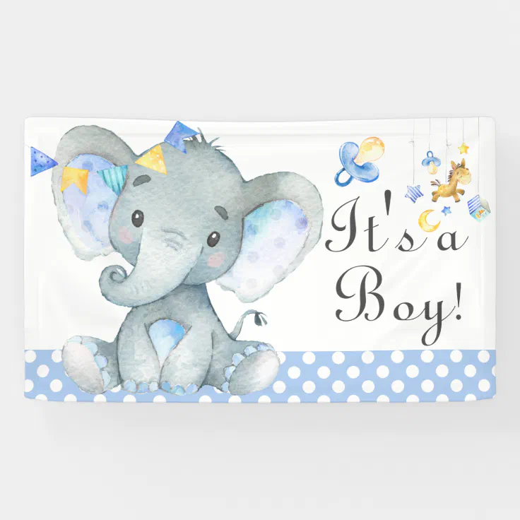 its a boy banner clipart