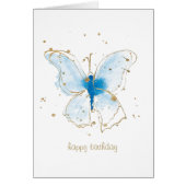 Blue Watercolor Butterflies (Front)