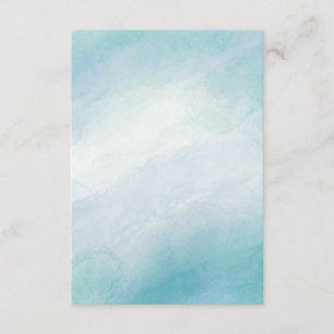 Blue watercolor enclosure card