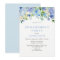 Blue Watercolor Engagement Party Invitation