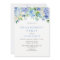 Blue Watercolor Engagement Party Invitation