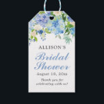 Blue Watercolor Floral Bridal Shower Gift Tags<br><div class="desc">Blue Watercolor Floral Bridal Shower Gift Thank You Gift Tags. A Perfect Design for your Big Day. All text style,  colors,  sizes can be modified to fit your needs.</div>