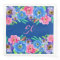 Blue Watercolor Flowers Birthday