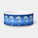 Blue Watercolor Flowers Ceramic Pet Bowl<br><div class="desc">Beautiful Blue Watercolor Flowers Ceramic Pet Bowl</div>