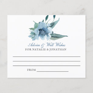 blue watercolor flowers wedding reception advice