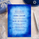 Blue Watercolor Frame Custom Bar Bat Mitzvah Invitation<br><div class="desc">Perfect card to announce a bat mitzvah, bar mitzvah or other Jewish celebration! Hand made watercolor art for you on the front side! FULLY CUSTOMIZABLE! Click on “Personalize” above to edit the text. Click "edit using design tool" to adjust the fonts, colors and placements and to delete the back side...</div>