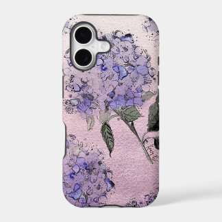 Blue Watercolor Hydrangea iPhone Case