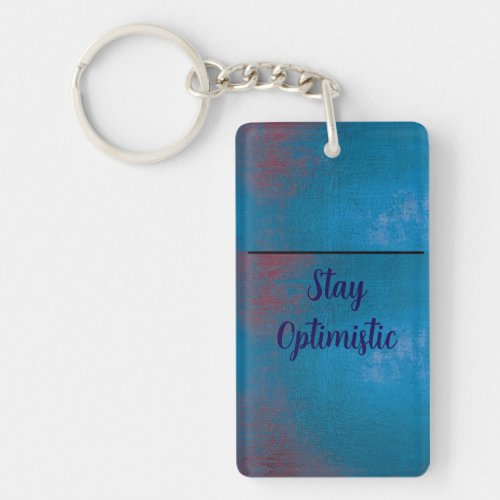 Blue Watercolor Keychain | Inspirational Quote Gif