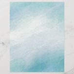 Blue watercolor letterhead<br><div class="desc">Blue watercolor</div>