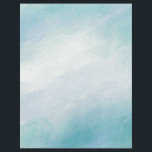 Blue watercolor letterhead<br><div class="desc">Blue watercolor</div>