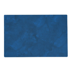 Blue Watercolor Monogram Placemat
