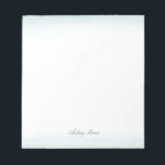 Blue Watercolor Notepad<br><div class="desc">Beautifully printed envelopes that can be customized with your name on the bottom. Check out the Origami Prints store for other products that match this design!</div>