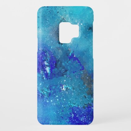Blue Watercolor Paint Splatter Case-Mate Samsung Galaxy S9 Case