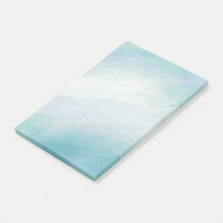 Blue watercolor post-it notes