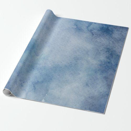 Blue Watercolor Texture Wrapping Paper