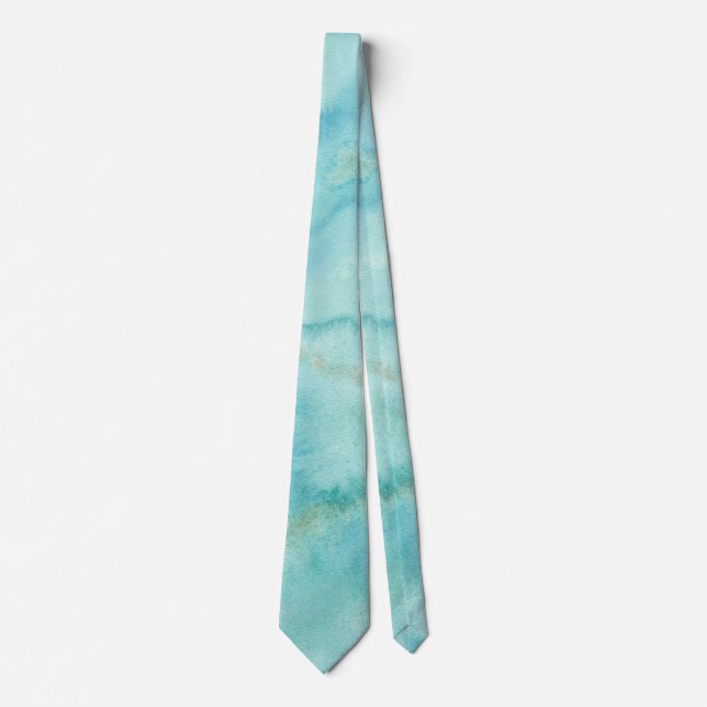 Blue Watercolor Tie (Front)