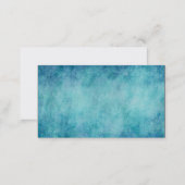 Blue Watercolor Turquoise Paper Background Business Card (Front/Back)