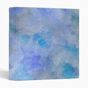 Blue Watercolor Wash Binder