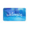 Blue Watercolor + White Script | Business Cards