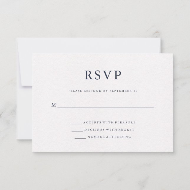Blue Watercolor | World Map Wedding RSVP (Front)