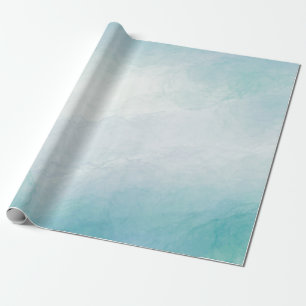 Blue watercolor wrapping paper
