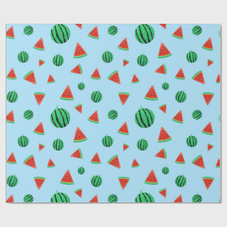 Blue Watermelon Wrapping Paper