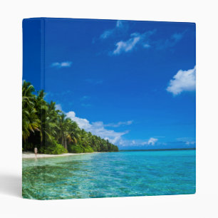 Blue Waters Of A Tropical Beach 3 Ring Binder