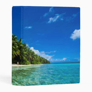 Blue Waters Of A Tropical Beach Mini Binder