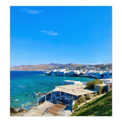 Blue Waters of Mykonos Greece Photo Print