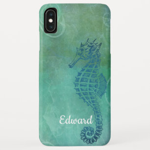 Blue Waters, Seahorse and Flourish iPhone XS Max Case
