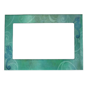 Blue Waters, Seahorse and Flourish Magnetic Frame