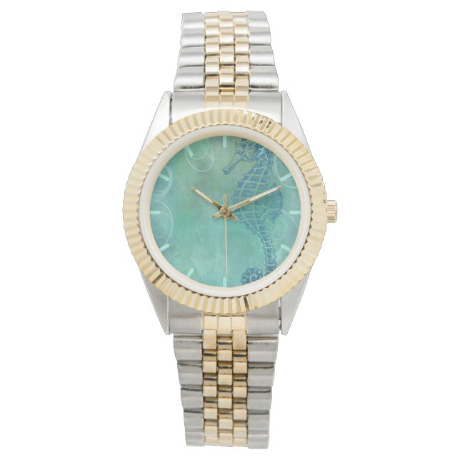 Blue Waters, Seahorse and Flourish Watch (Front)