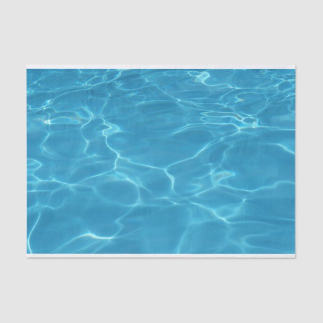 Blue waters tissue paper (Front)